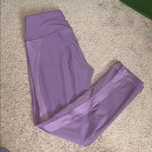 Purple Cropped Leggings